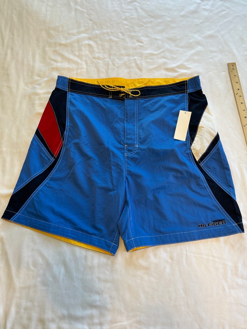 Tommy Hilfiger Blue, Red & White Men's Swim Trunks- New w/ tags -XXL